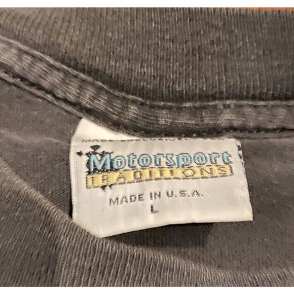 Mark Martin NASCAR VTG 90's All Over Print T Shirt L Valvoline Ford Roush READ - Picture 3 of 8